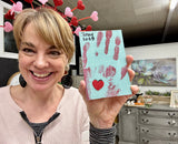 Kid Handprint Valentines heart make & take