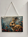 Bunny art hanging