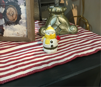 Yellow Snowman w/ Cardinal