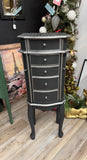 Anna the blingy black jewelry armoire