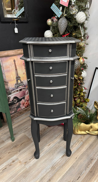 Anna the blingy black jewelry armoire