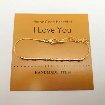 Morse Code Bracelet (I love you)