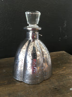 Mercury glass bottle w/ stopper