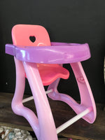 Plastic toy high chair