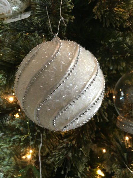 White /silver ornaments