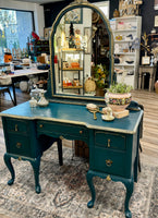 Jordan the Bohemeian blue glam vanity desk