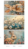 Garden Bunny Tales A3 DECOUPAGE FIBER PACK