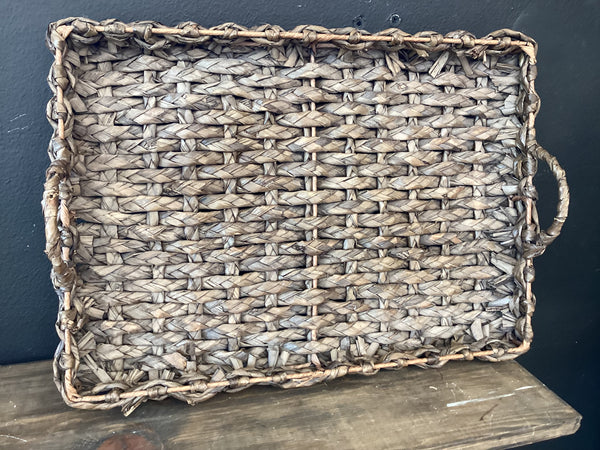 Large rattan tray