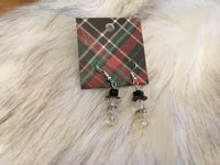 Snowman Earrings (white)