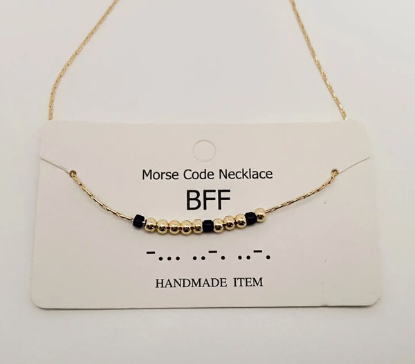 Morse Code Necklaces BFF