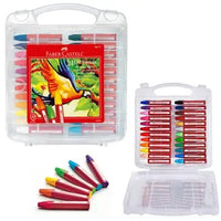 Faber Castell 24 Oil Pastels in Storage Case For Kids