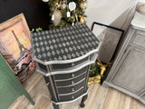 Anna the blingy black jewelry armoire