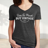 Buy vintage grey Heather V-neck t-shirt