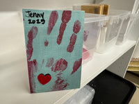 Kid Handprint Valentines heart make & take