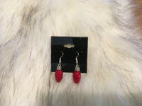 Red Christmas Light Earrings