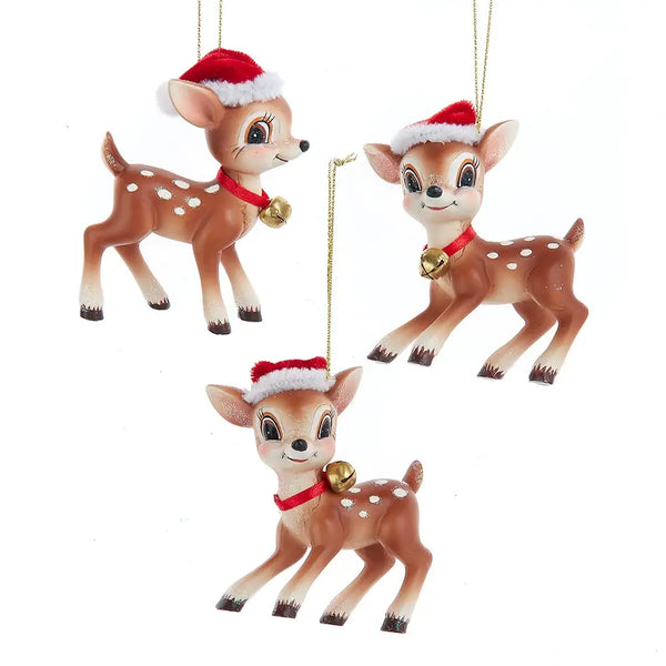 Retro vintage look deer w hat