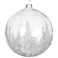 Encrusted crystal ornament