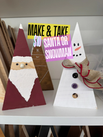 Make Take Kid Santa or Snowman