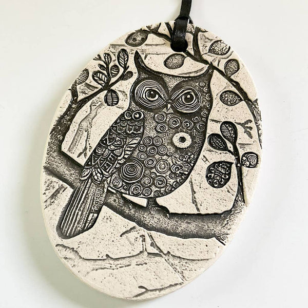 Pottery Ornament - Owl